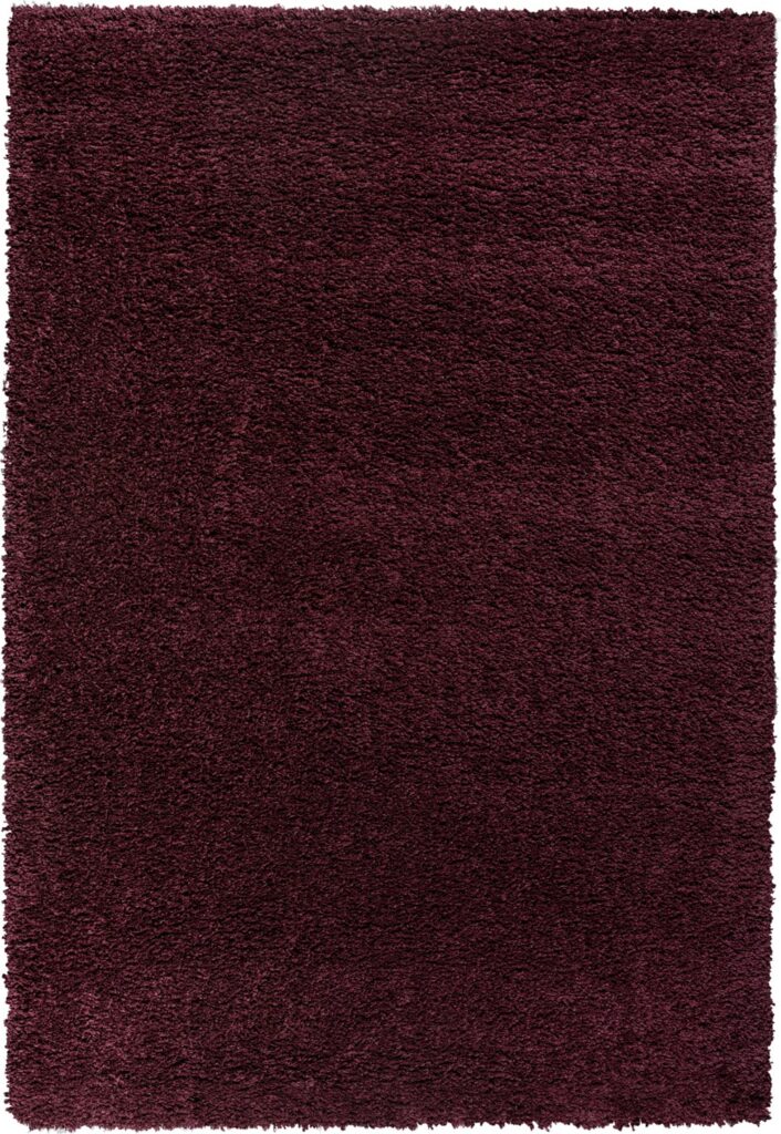 Galaxy Shaggy Rug 1144 Burgundy