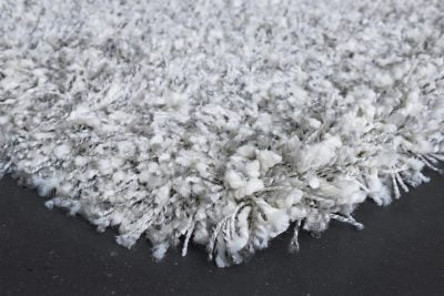 Galaxy Shaggy Rug 6699 White Silver