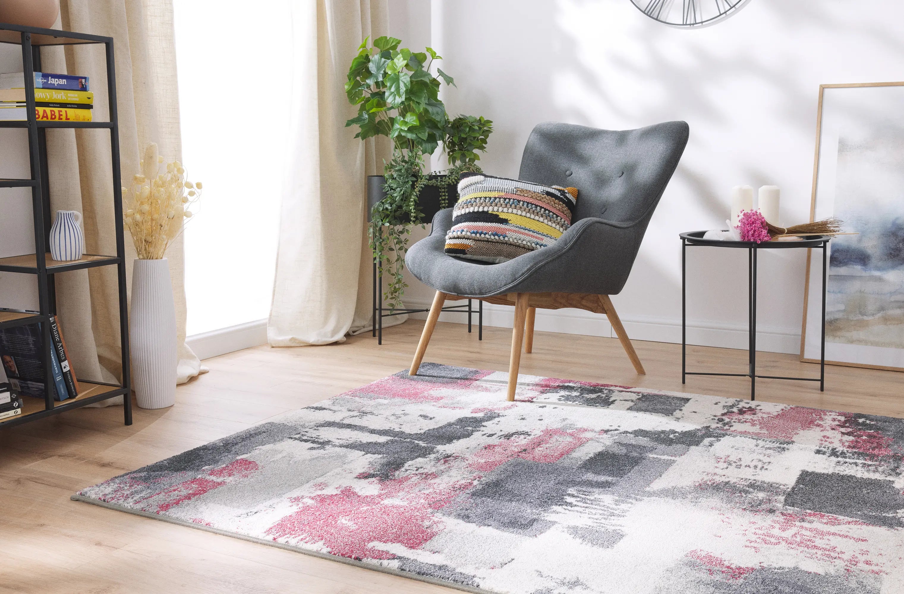 Milano Rug 32374/6218 Red/Grey