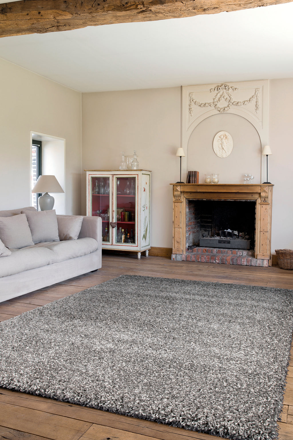 Galaxy Shaggy Rug 039001/9999 Silver