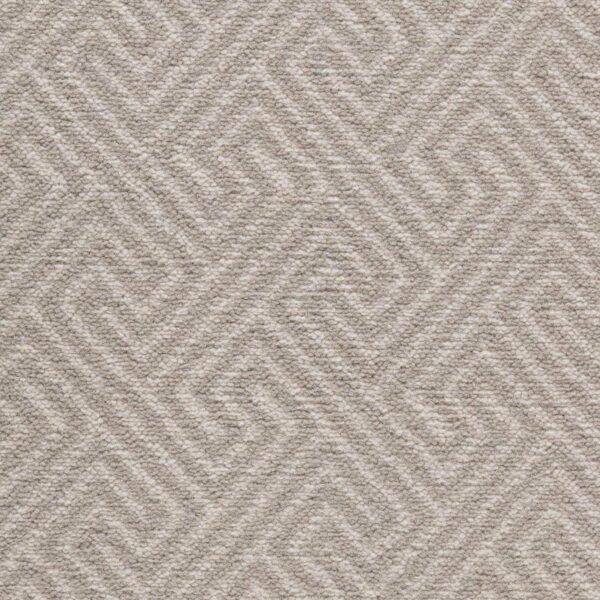 Modern Classics Geometric Ashen Beige 100% Wool Woven Axminster ...